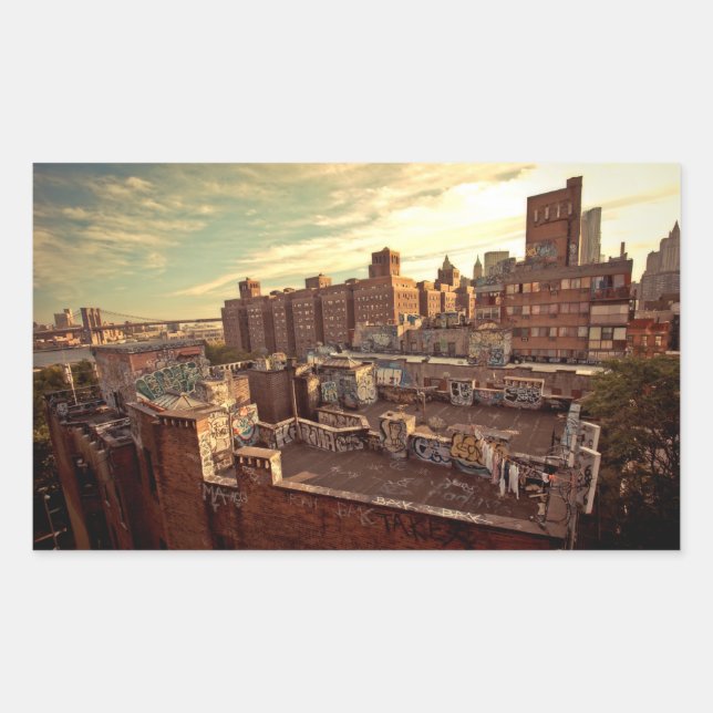 Chinatown Rooftop Graffiti Sticker (Front)