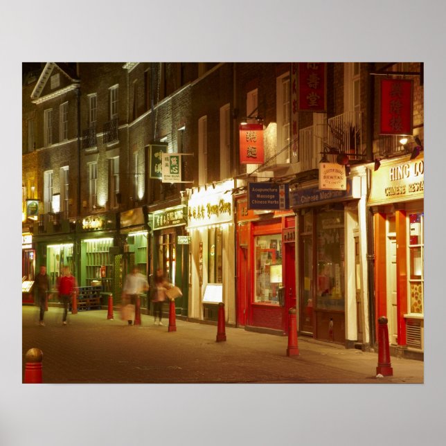 Chinatown, Soho, London, England, United Kingdom Poster (Front)