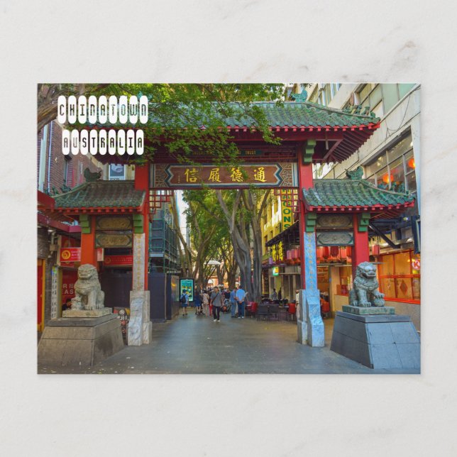 Chinatown Sydney in Australia Postcard (Front)