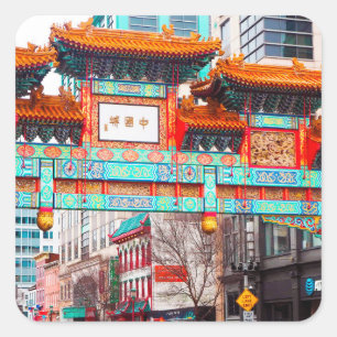 Chinatown. Washington, DC, USA Square Sticker