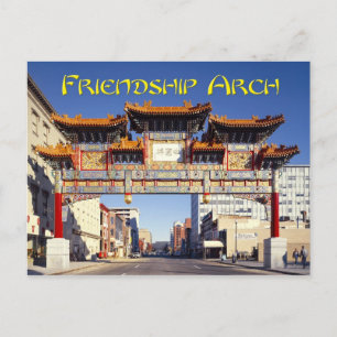 Chinatown's Friendship Archway in Washington, D.C. Postcard