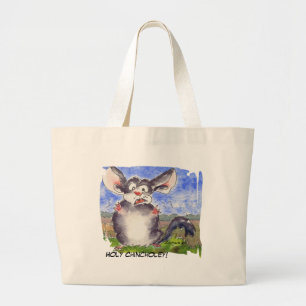 Chinchilla Cartoon Sac fourre-tout amusant