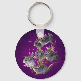 Chinchilla Cavalry Keychain