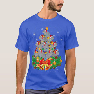 Chinchilla Christmas Ornament Tree Funny Chinchill T-Shirt