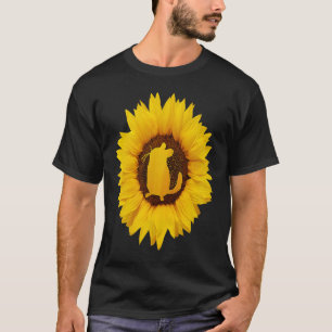 Chinchilla  For Women Men Rodent Animal Sunflower T-Shirt