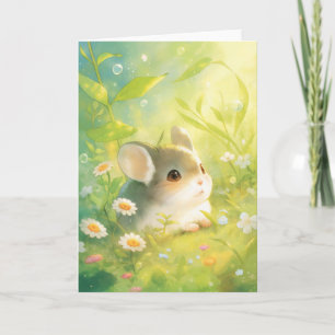 Chinchilla Garden Wonderland Card