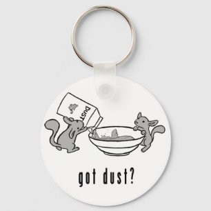 Chinchilla got dust keychain