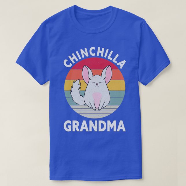 Chinchilla Grandma Funny Pet Lover Mom Chinchillas T-Shirt (Design Front)