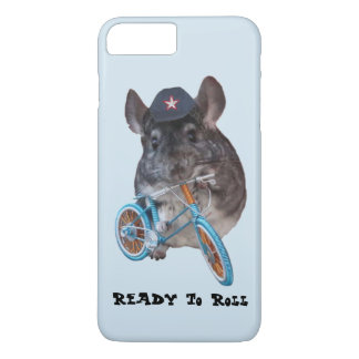 Chinchilla holding bike wearing ball cap Case-Mate iPhone case