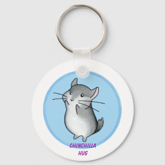 Chinchilla hug keychain