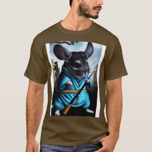 Chinchilla in a ninja costume 4 T-Shirt