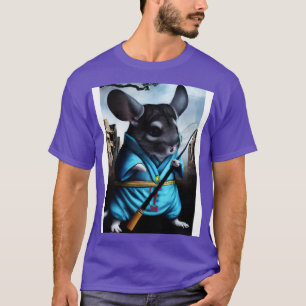 Chinchilla in a ninja costume 4 T-Shirt
