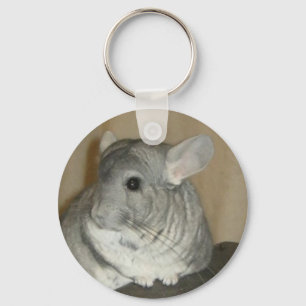 Chinchilla Keyring (round Classic)