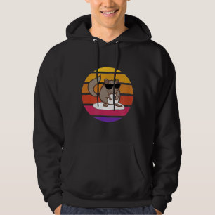 Chinchilla Lover Chinchilla Mom Pet Owner Retro 80 Hoodie