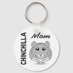Chinchilla Mom Keychain