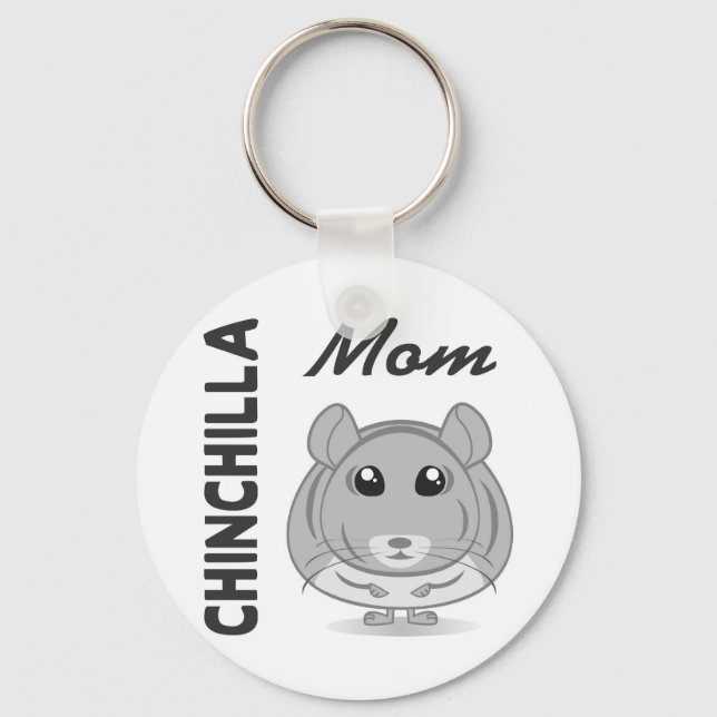 Chinchilla Mom Keychain (Front)