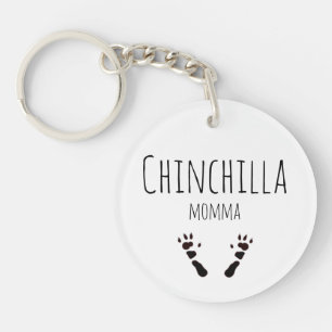 Chinchilla Momma Keychain