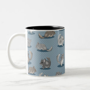 Chinchilla Pattern Two-Tone Coffee Mug