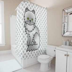 Chinchilla Persian Cute Cartoon Cat & Paws