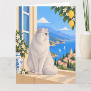 Chinchilla Persian Mediterranean Cat Card
