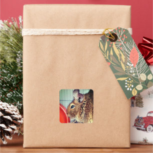 Chinchilla  square sticker