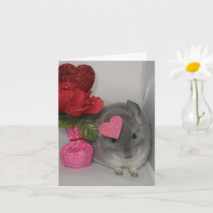 Chinchilla Valentine’s Day card