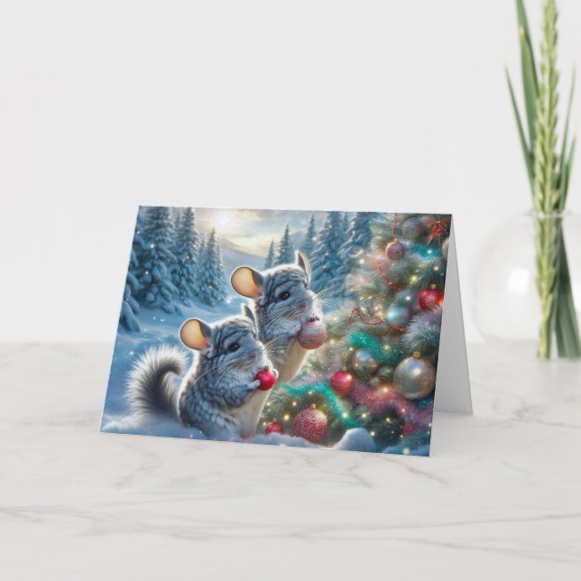 Chinchillas' Christmas Card (Front)