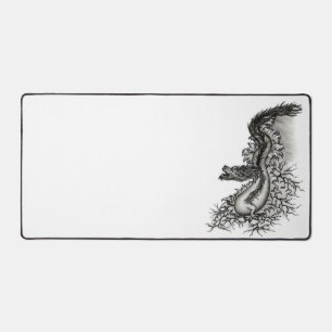 Chine Dragon, noir et blanc Design en Tattoostyl