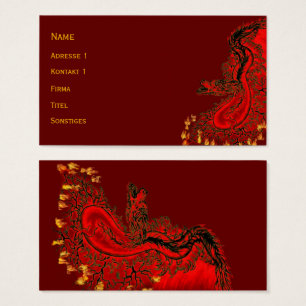 Chine Dragon rouge et or design