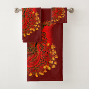 Chine Dragon rouge et or design