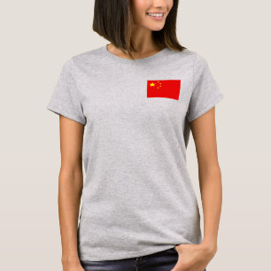 Chine Drapeau et carte T-shirt