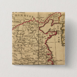 Chine, Japan 2 Inch Square Button
