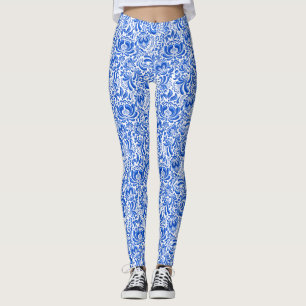 Chine Leggings bleu et blanc