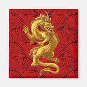 Chine Lucky Gold Dragon Magnet
