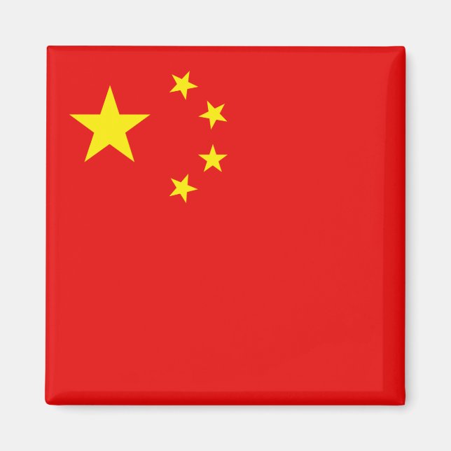 Chine - Magnet de drapeau (Devant)