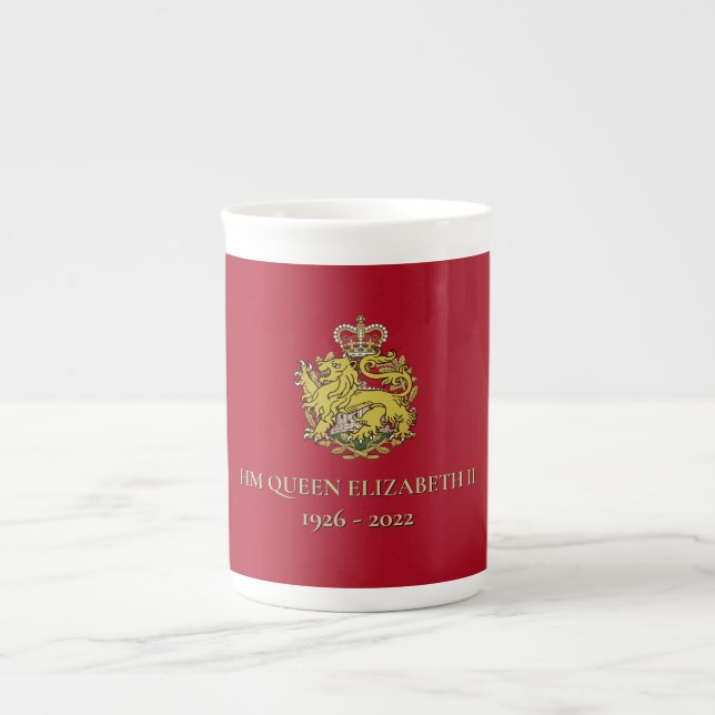Chine Mug de l'os commémoratif Queen Elizabeth II (Devant)