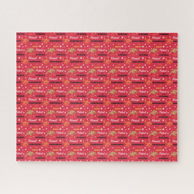 Chinese 2021 Year of the Ox Traits Jigsaw Puzzle (Horizontal)
