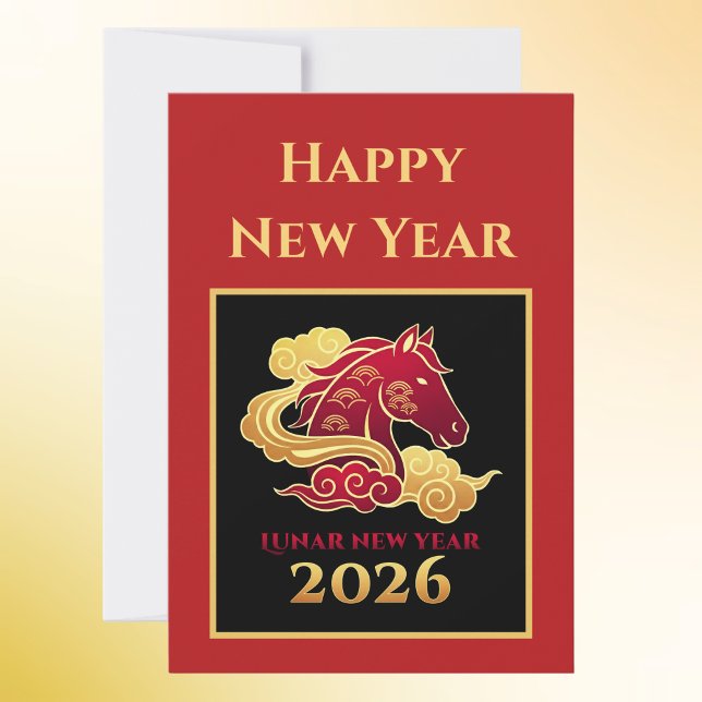 Chinese 2026 Horse Lunar New Years Card (Creator Uploaded)