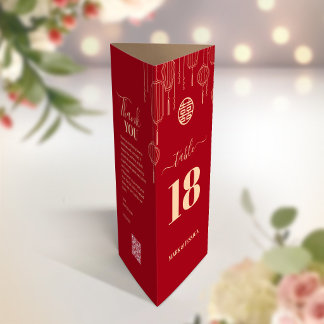 CHINESE 3 in 1 Table number, Menu & thank you