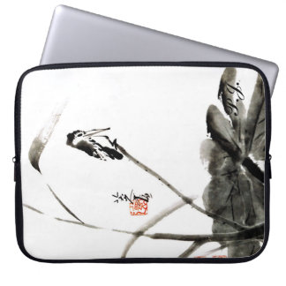 Chinese acient water colour painting laptop sleeve