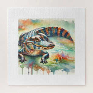 Chinese Alligator 200624AREF226 - Watercolor Jigsaw Puzzle