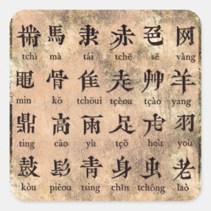Chinese Alphabet Sticker