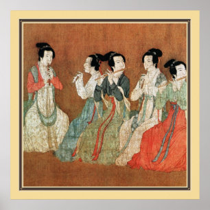 Chinese Ancient Painting, ladies Poster