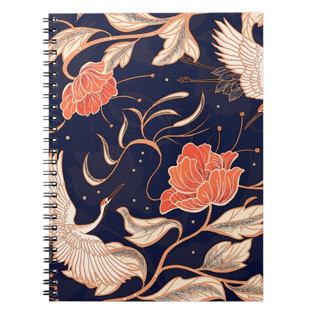 Chinese ancient style beautiful petals notebook (Front)
