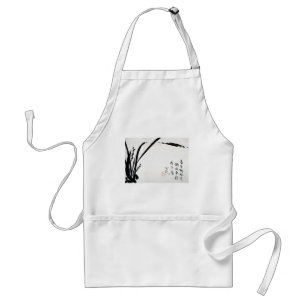 Chinese ancient watercolor paintings standard apron