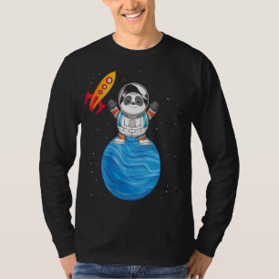 Chinese Animal  Space Travel Panda Astronaut T-Shirt
