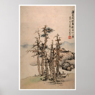 Chinese Art Lan Ying Landscape Print China Poster