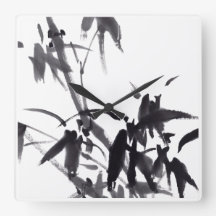 Chinese art with bamboo