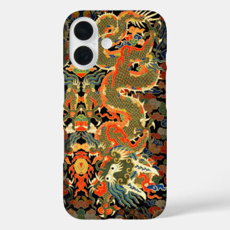 Chinese Asian Dragon Colourful Art iPhone 16 Case