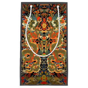 Chinese Asian Dragon Colourful Art Small Gift Bag